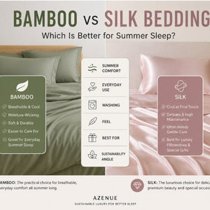Bamboo vs Silk Bedding: Which Is Better for Summer Sleep?