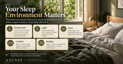 Breathable Azenue bamboo bedding creating a comfortable sleep environment.