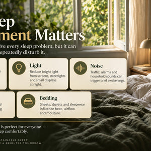 Breathable Azenue bamboo bedding creating a comfortable sleep environment.