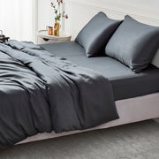 Grey 100% Organic Bamboo Complete Bedding Set – Hypoallergenic Sleep Bundle - Fortune369 Bamboo Gifts