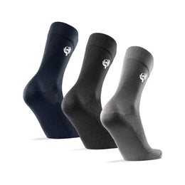 3 Pairs of 80% Bamboo Plain Crew Socks – UK Size 6-11 - Fortune369 Bamboo Gifts